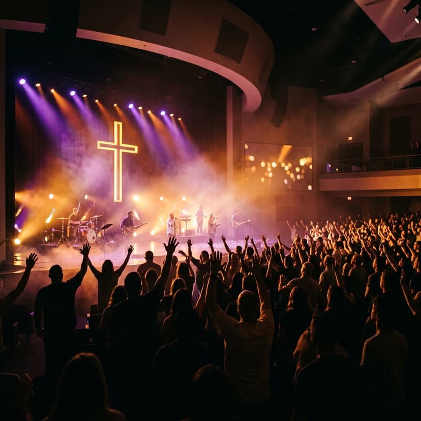 Sunday worship service